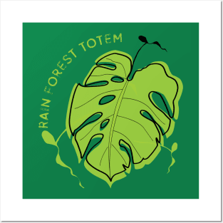 Rain Forest Totem Posters and Art